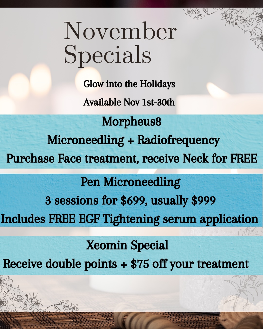 November specials November specials